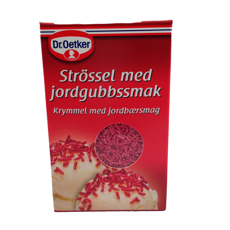 Strössel med jordgubbssmak, Dr. Oetker - 61% rabatt