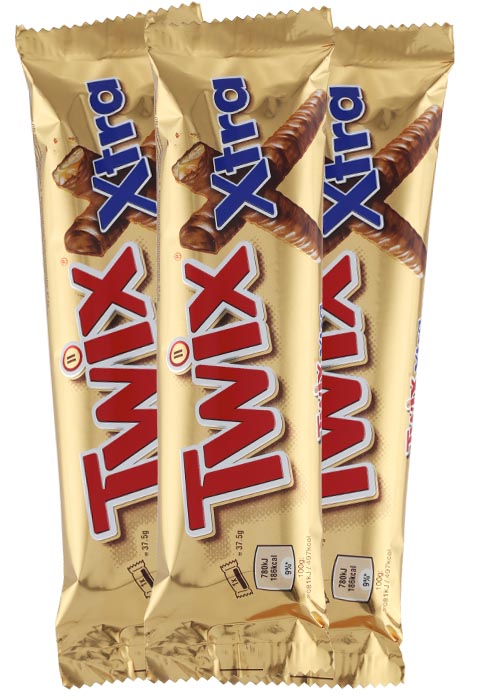 Twix Kingsize Xtra 75g x 3 st