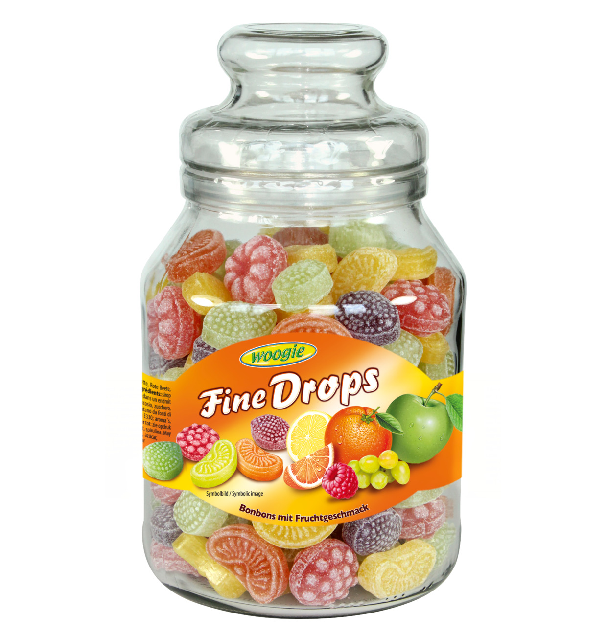 Woogie Fine Drops Fruits mix flavour 966g