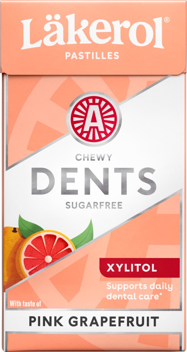 Läkerol Dents Pink Grapefruit 36g