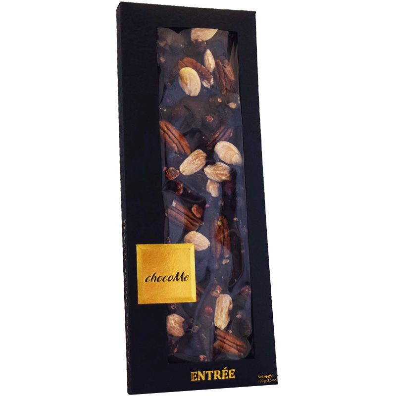 Mörk Choklad Pekannötter, Mandel & Svarta Vinbär 100g - 58% rabatt