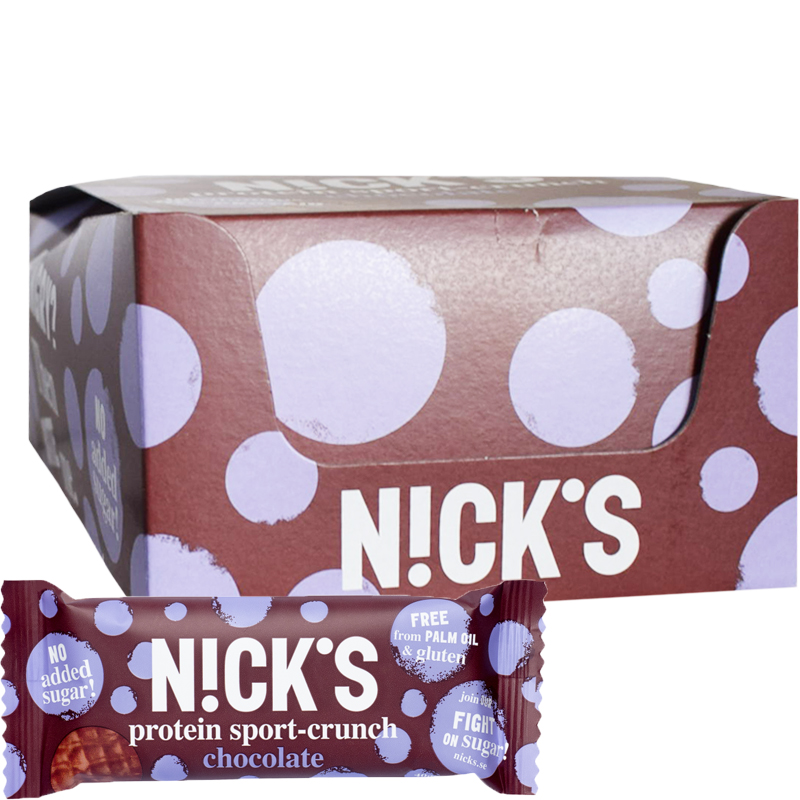 Hel låda "Sport-Crunch Choklad" 25 x 40g - 44% rabatt