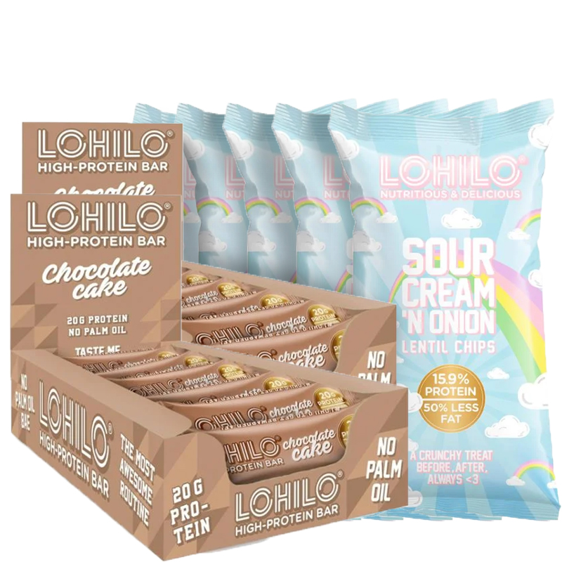 Proteinbars Chokladkaka + Linschips Protein - 55% rabatt
