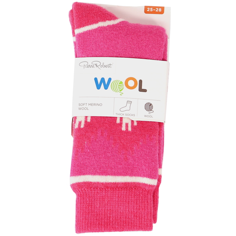 Ullstrumpor Randiga Rosa Storlek 25-28 - 71% rabatt