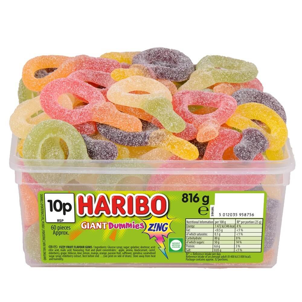 Haribo Giant Dummies Zing 816g