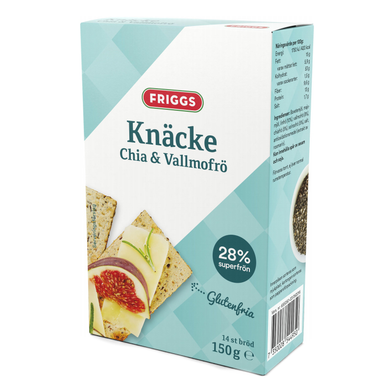 Knäckebröd Chia & Vallmo 150g - 25% rabatt