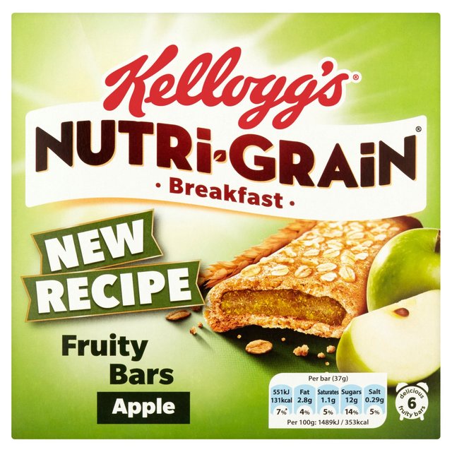 Kelloggs Nutri-Grain Apple Cereal Bars 222g