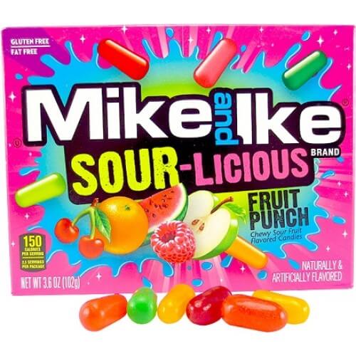 Mike & Ike Sour-Licious Fruit Punch 102g