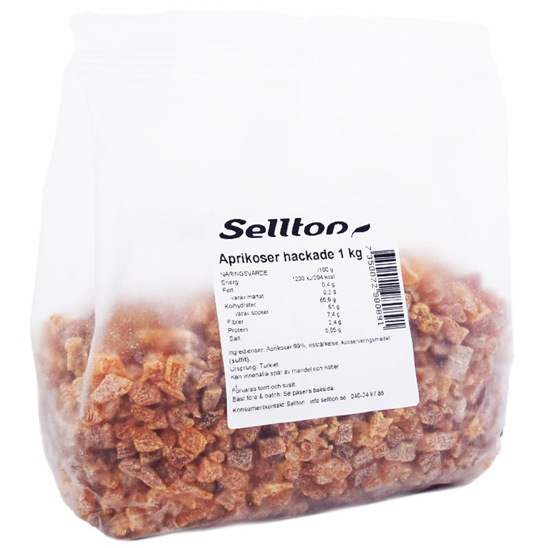 Hackade Aprikoser 1kg - 47% rabatt