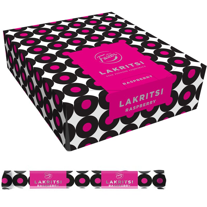 Lakritsstänger Raspberry 30-pack - 22% rabatt