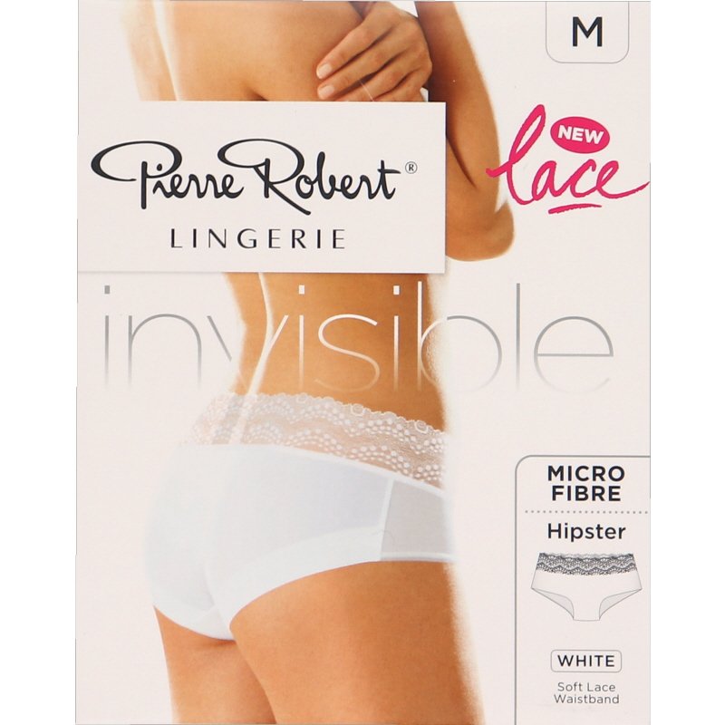 Invisible Hipster Vit Spets Stl M - 59% rabatt