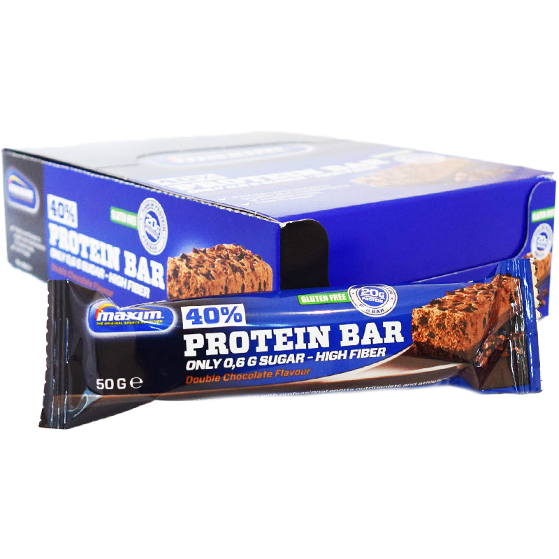 Hel Låda Proteinbars "Double Chocolate" 18 x 50g - 58% rabatt