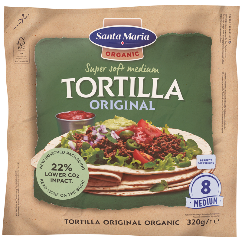 Eko Tortillabröd Medium 8-pack - 25% rabatt