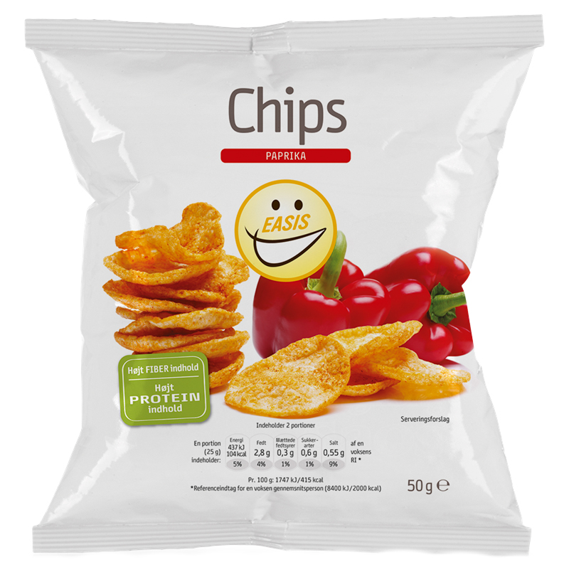 Chips Paprika 50g - 47% rabatt