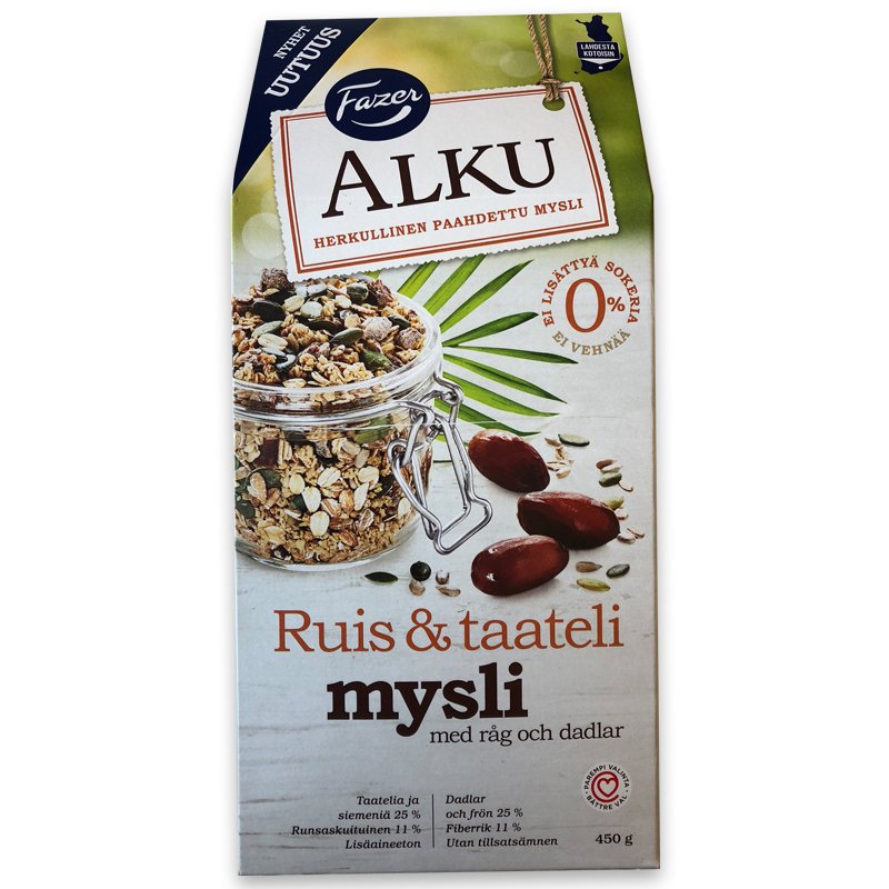 Müsli "Råg och Dadlar" 450g - 86% rabatt
