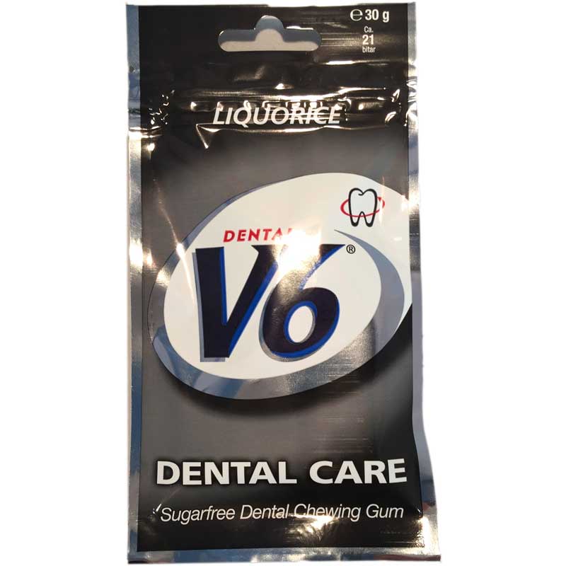 Tuggummi V6 Liquorice - 62% rabatt