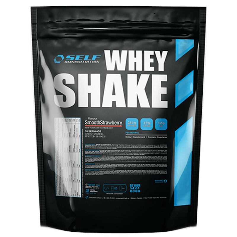 Proteinpulver Shake "Smooth Strawberry" 1kg - 45% rabatt