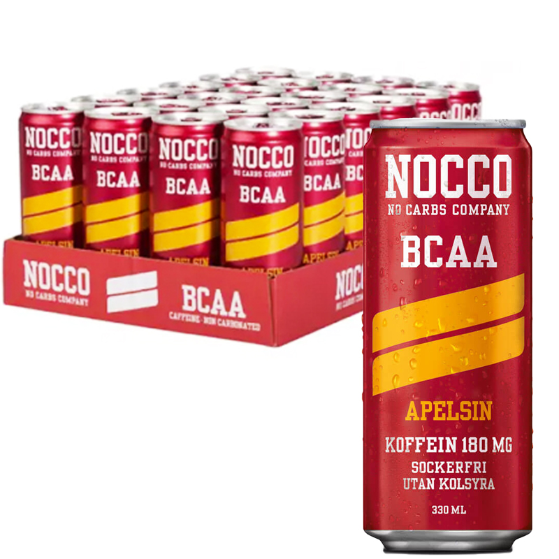 Hel Platta BCAA-Dryck Apelsin 24 x 330 ml - 65% rabatt