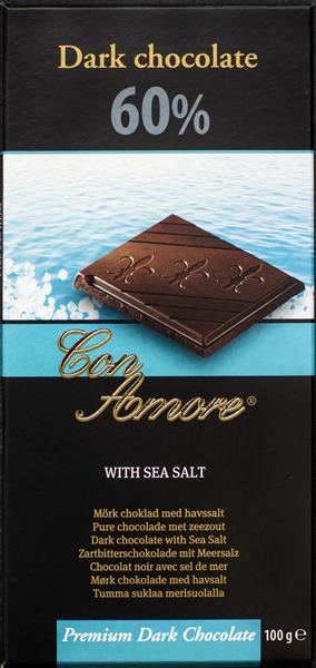 Con Amore Dark Chocolate Sea Salt 100g