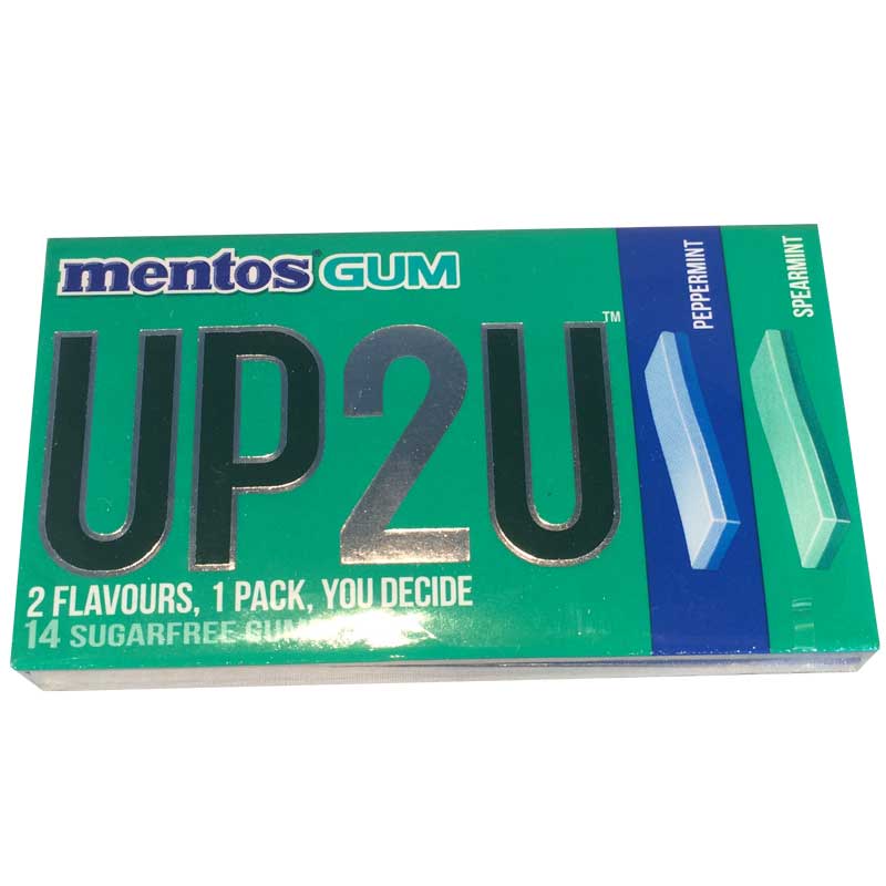 Mentos Gum UP2U Peppermint/Spearmint - 44% rabatt