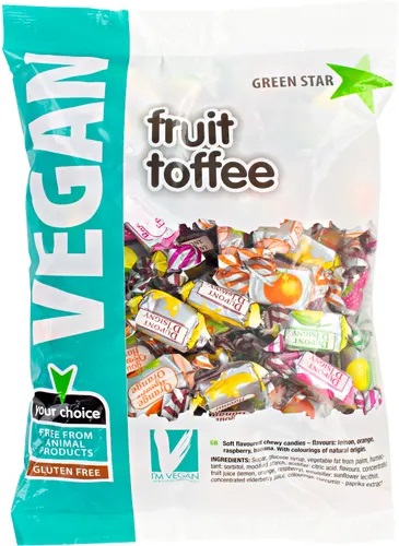 Green Star Vegan Fruit Toffee 500g