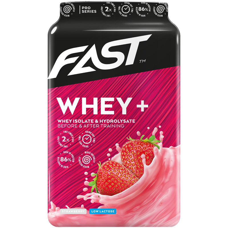 Proteinpulver "Whey +" Jordgubb 600g - 84% rabatt