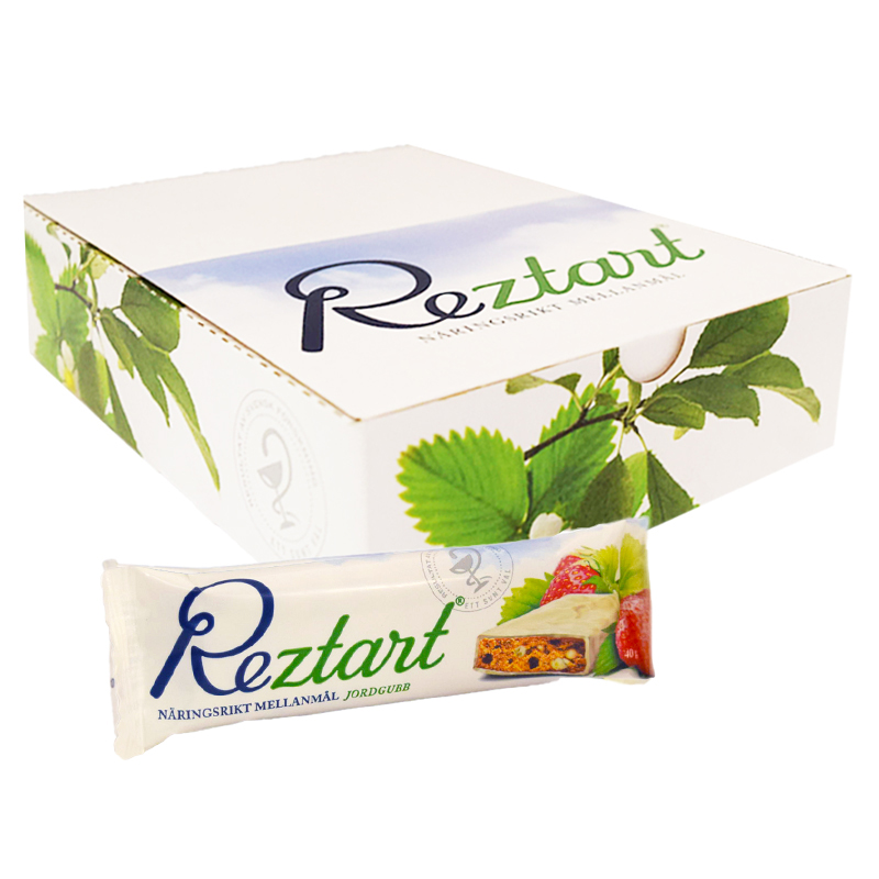 Hel Låda Mellanmålsbars Jordgubb 15 x 40g - 49% rabatt