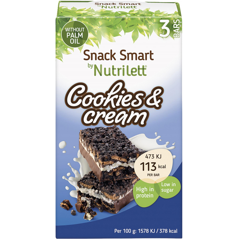 Måltidsersättning Snackbar "Cookies & Cream" 3 x 30g - 52% rabatt