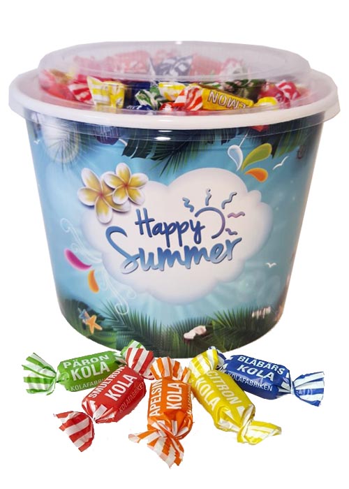 Kolamix i sommarbägare - 1,3 kg