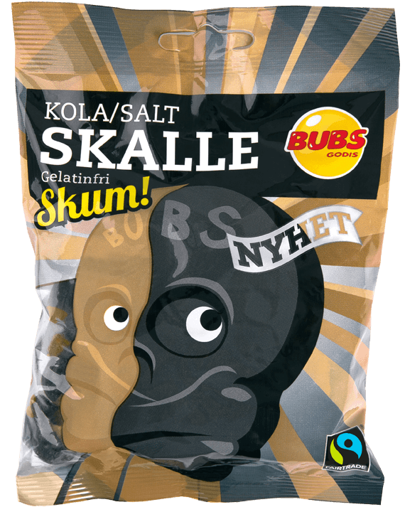 Bubs Kola/Salt Skalle Skum 90g