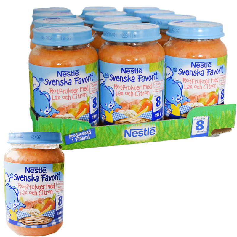 Barnmat Rotfrukter & Lax 8m 12-pack - 34% rabatt