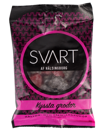 Svart Af Hälsingborg - Kyssta Grodor Hallon 150g