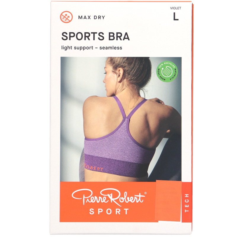 Sport-BH Light Lila Stlk L - 65% rabatt
