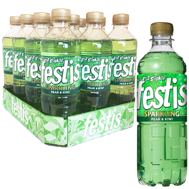 Hel Platta Festis "Sparkling" Päron & Kiwi 12 x 50cl - 56% rabatt