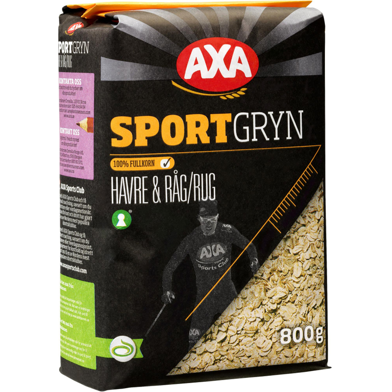 Havregryn & Rågflingor "Sportgryn" 800g - 21% rabatt