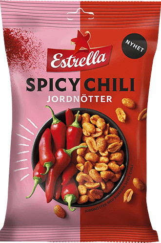 Estrella Jordnötter Spicy chili 180g