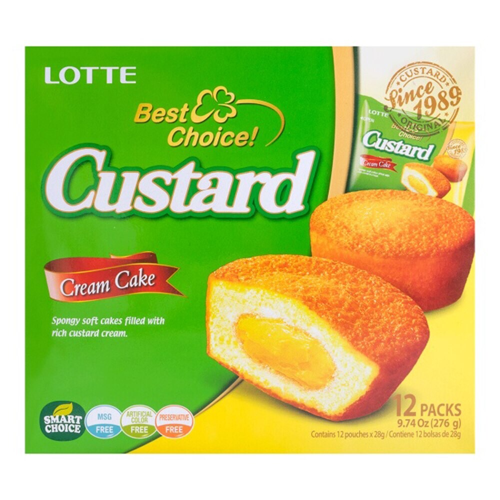 Lotte Custard Cream Cake 276g