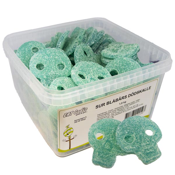 Dödskalle Blåbär Sur - 1,8 kg