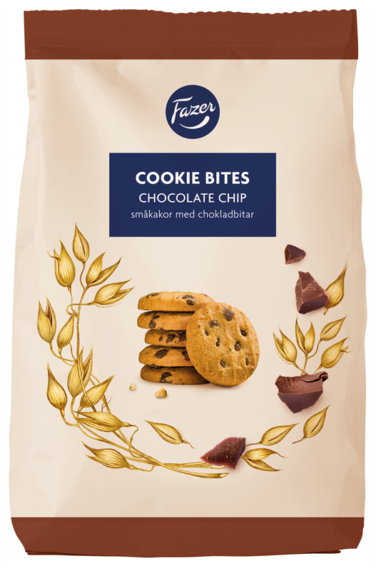 Fazer Cookie Bites Chocolate Chip 270g