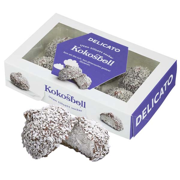Delicato Kokosboll Utan tillsatt socker