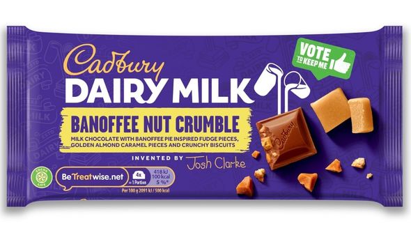 Cadbury Dairy Milk Inventor Banoffee Nut Crumble 110g
