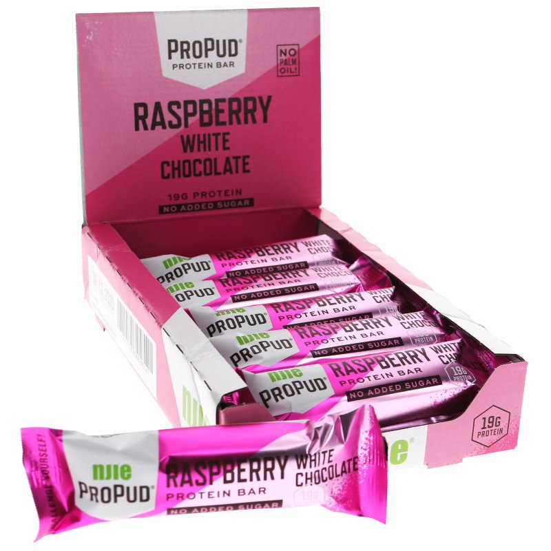 Proteinbars Hallon & Vit Choklad 12-pack - 38% rabatt