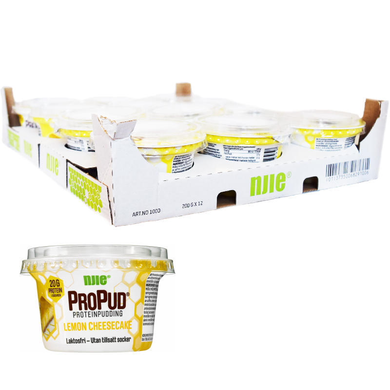 Hel Låda Proteinpudding "Lemon Cheesecake" 12 x 200g - 28% rabatt