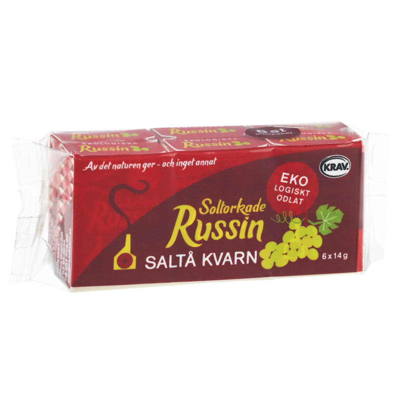Eko Soltorkade Russin 6 x 14g - 35% rabatt