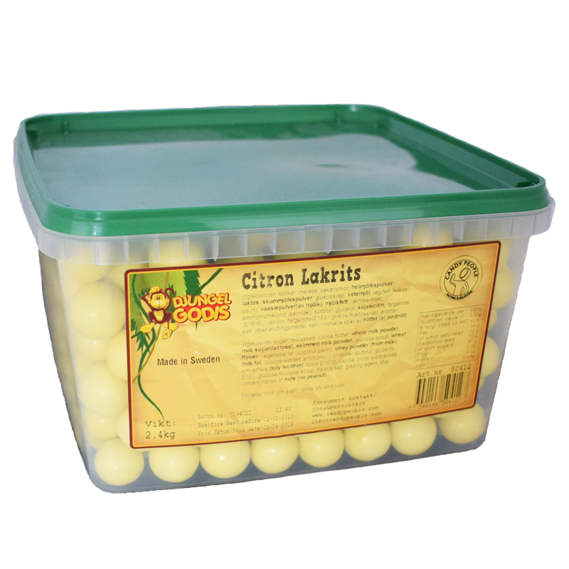 Lakritskulor Citron - 48% rabatt