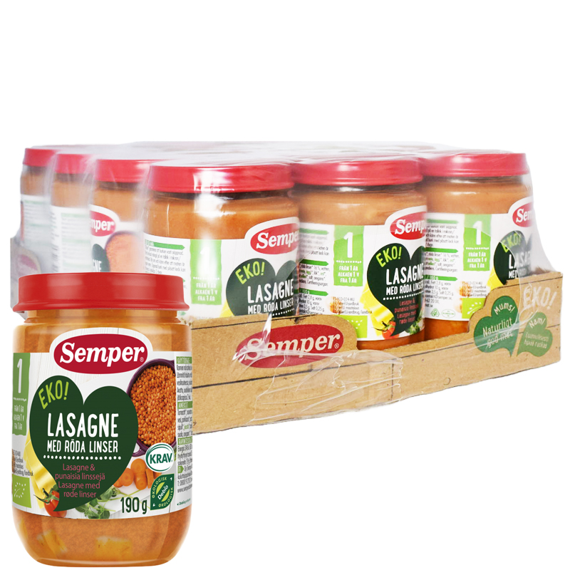 Hel Låda Barnmat Lasagne 12 x 190g - 39% rabatt