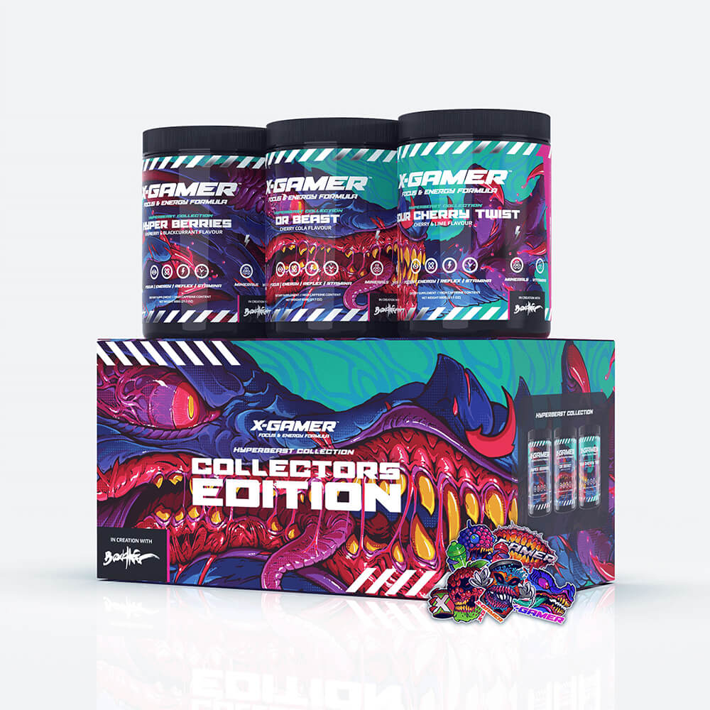 X-GAMER X-Tubz Hyper Beast Collection Box 3 x 600g
