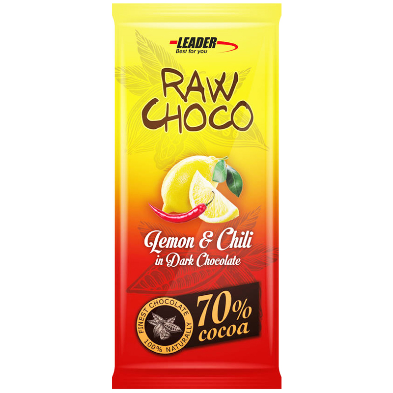 Mörk Choklad "Lemon & Chili" 80g - 74% rabatt