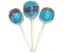 CANDY POP FIZZY BLÅ KLUBBA 48ST - 0,9 k
