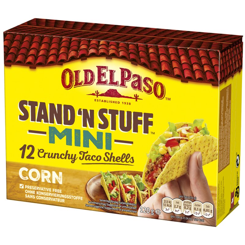 Tacoskal "Mini Crunchy" 120g - 32% rabatt